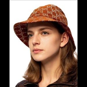 Gucci Canvas Lame GG Monogram Bucket Hat